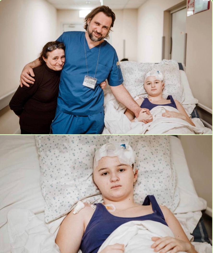 Enfant blessée par éclat d’obus en Ukraine