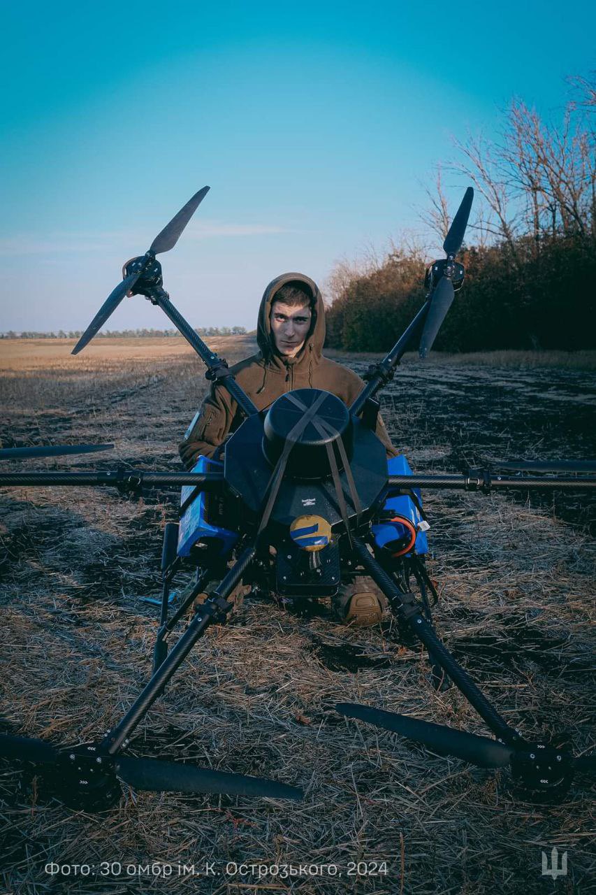 Ukrainian heavy drone of the Baba Yaga type