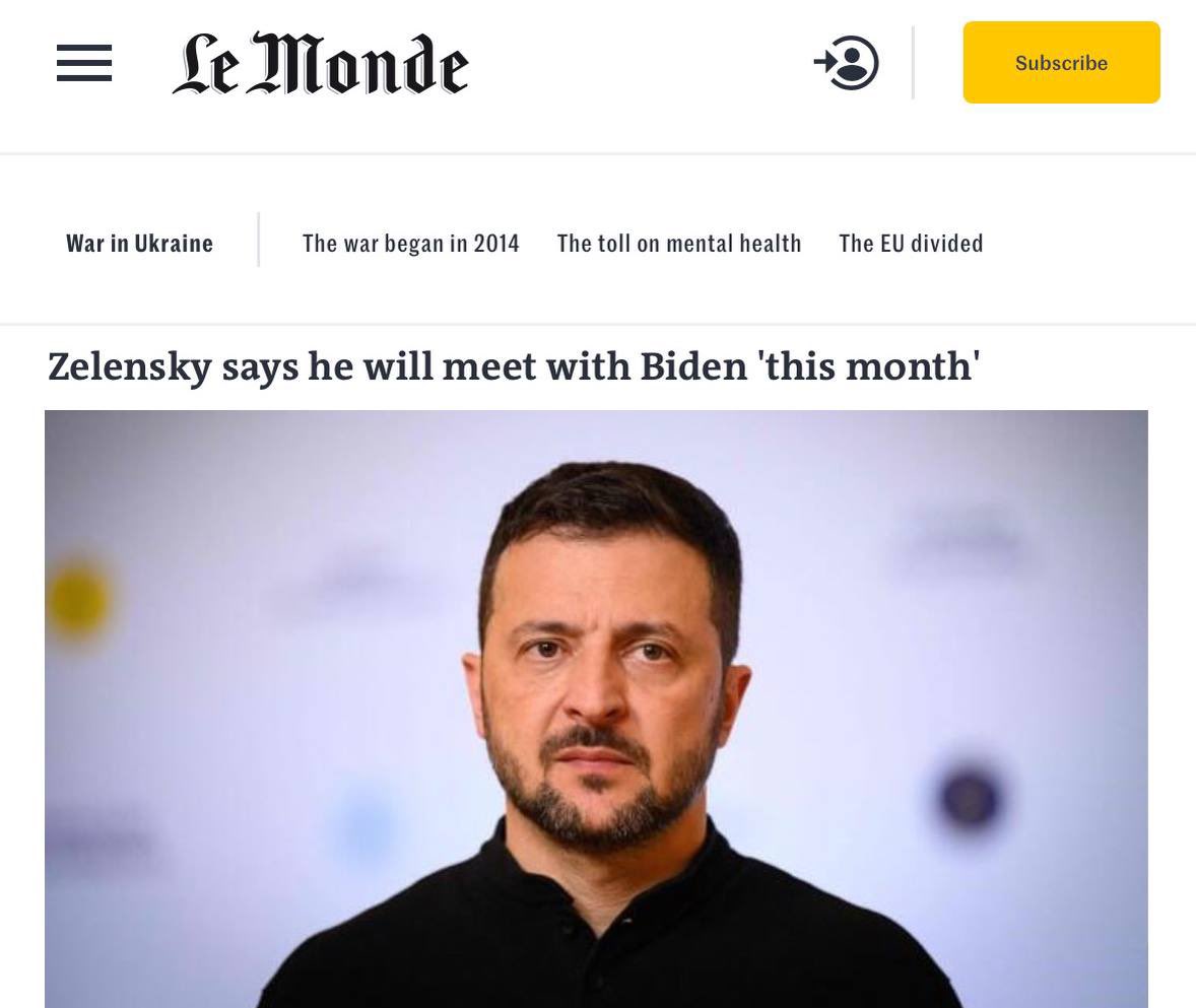 Zelensky: Next Peace Summit in November, Russia Invited