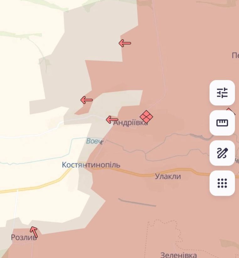 Russian forces advance near Andriivka in Donetsk