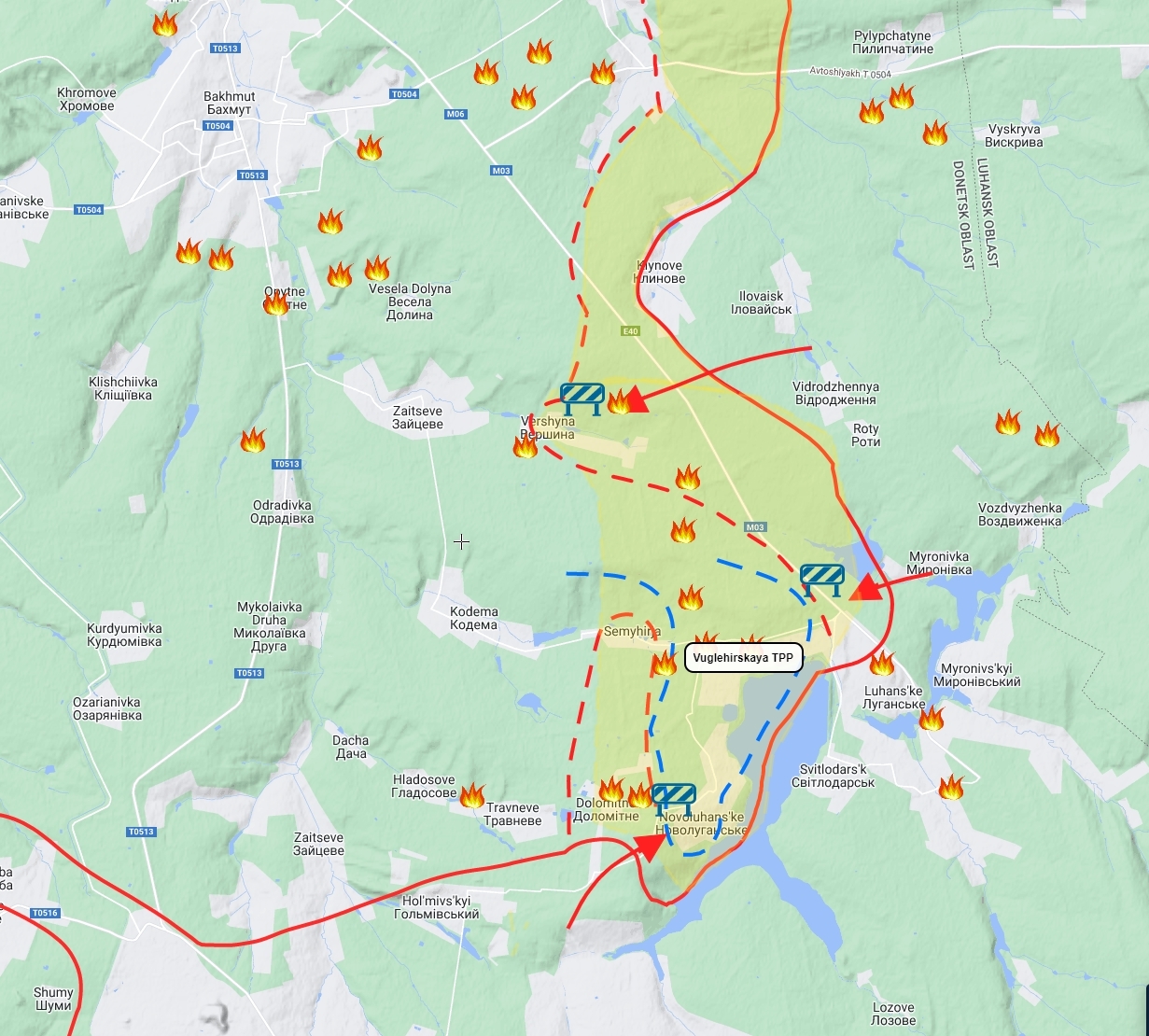 Russian attacks on Novoluhanske and Vershyna failed