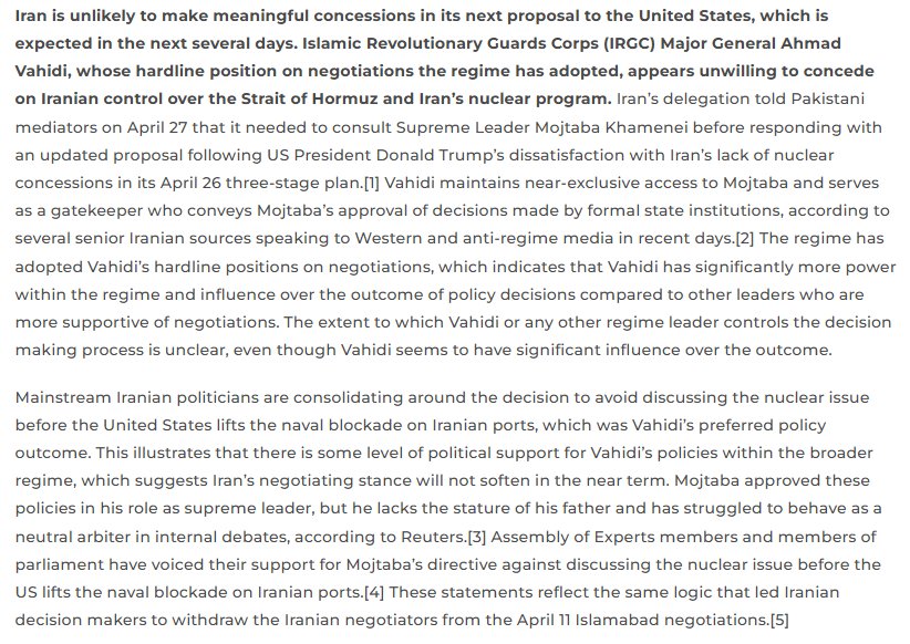 Vahidi’s Hardline Positions Dominate Iranian Regime’s Negotiation Policy