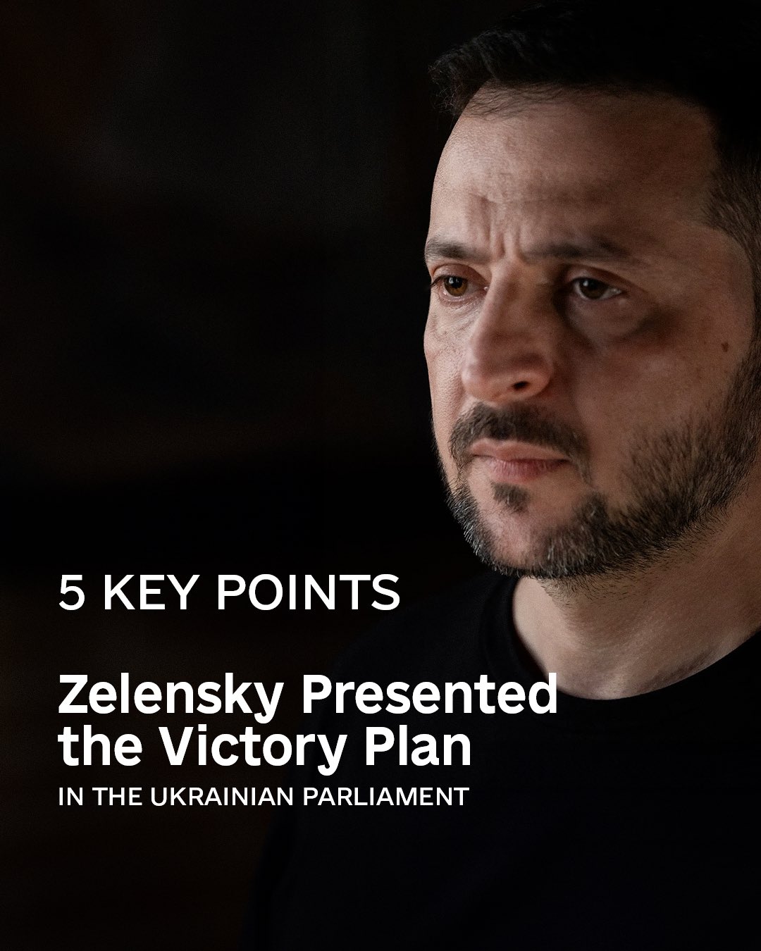 Zelensky presents Victory Plan to Parliament: NATO invite, lift strike limits