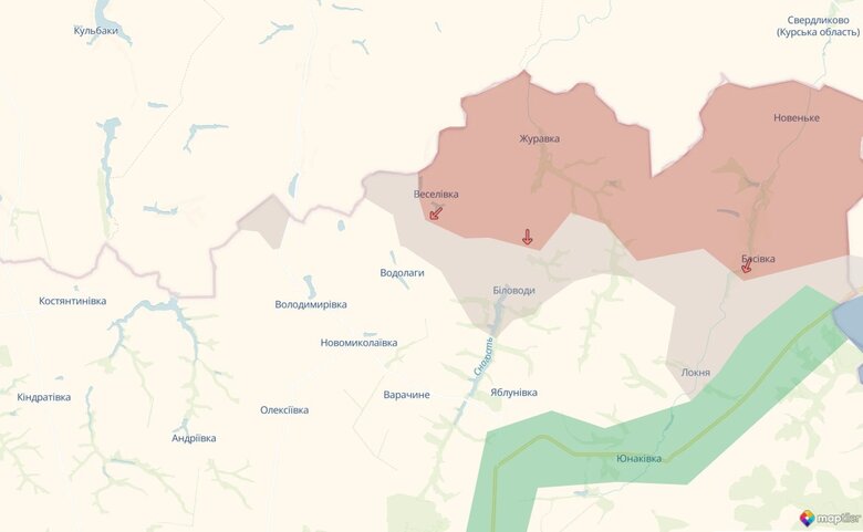 The enemy advanced in Sumy, Kharkiv, and Donetsk, DeepState. MAPS