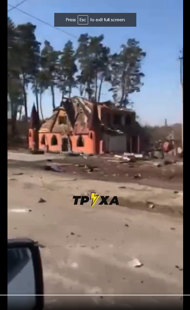 Destroyed village of Klymentove in Sumy Oblast