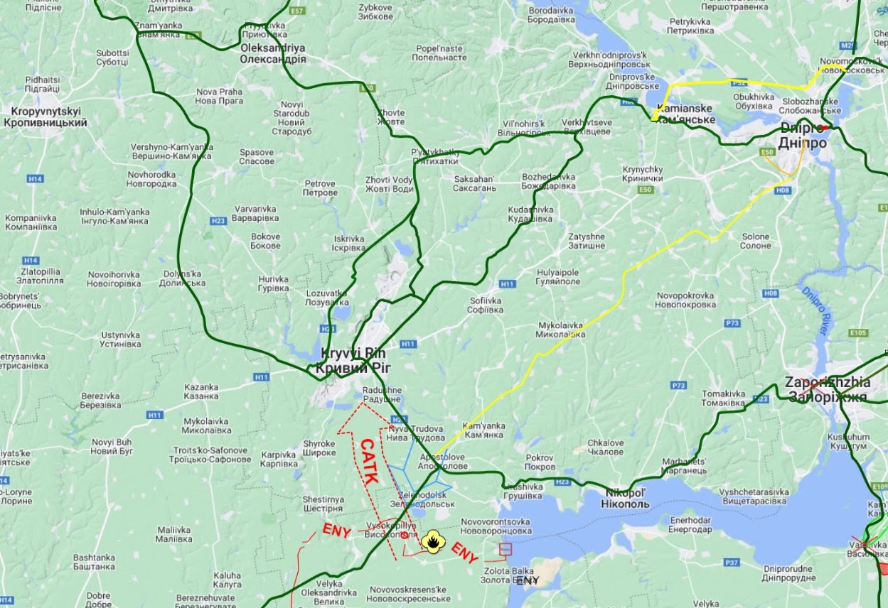 Strategic rail analysis near Zaporizhzhia and Dnipro (12 words max)