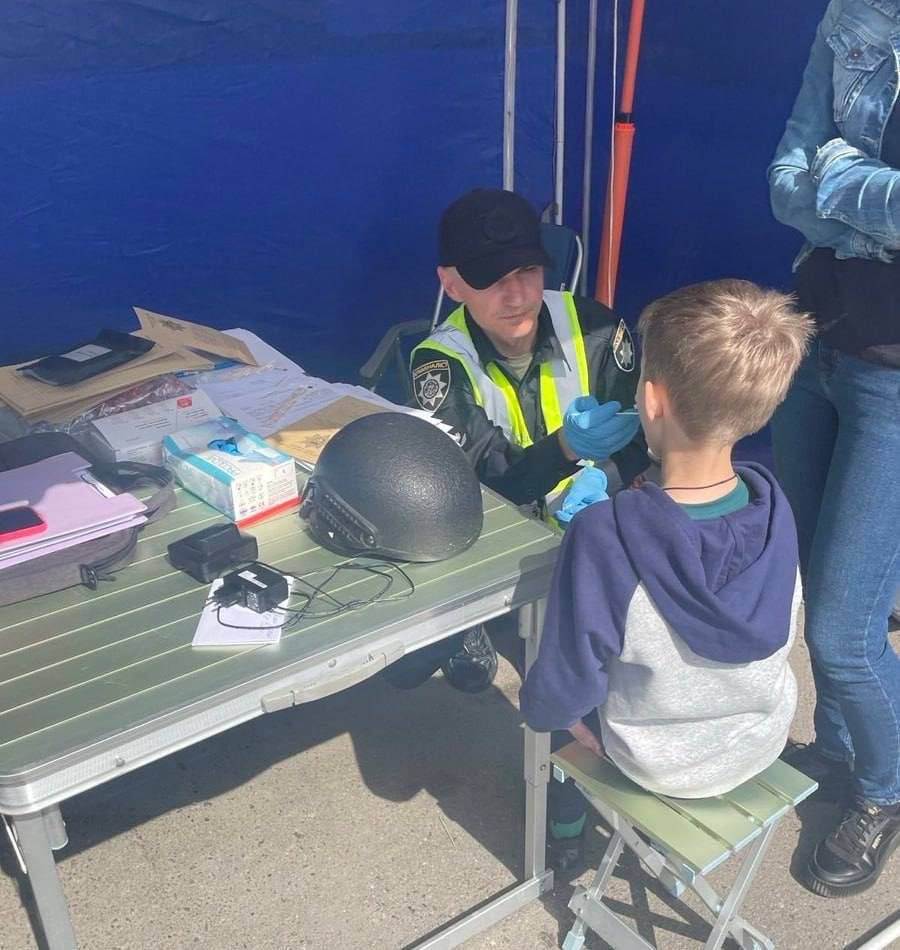 Eight-year-old Mykhailo gives DNA after father killed in Kharkiv attack