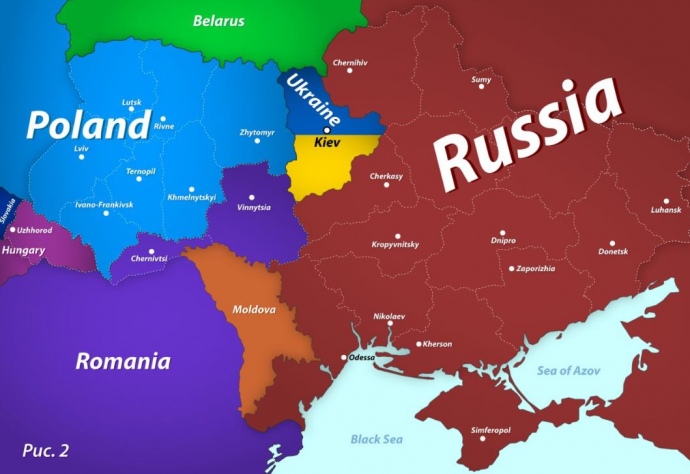 Medvedev shares map of divided Ukraine; Romania calls it propaganda