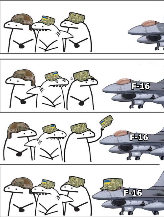 F-16 en Ukraine : les premiers memes