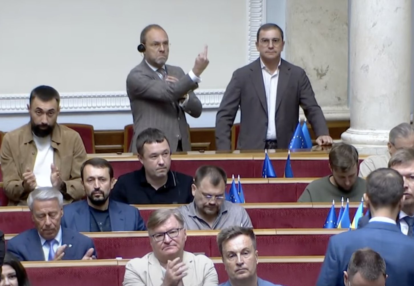 MP exchanges with speaker during speech
