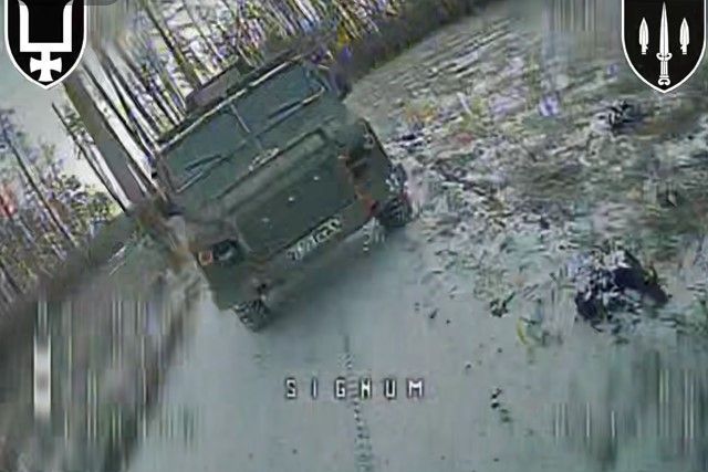Ukrainian Drones Destroy Russian Logistics Platform
