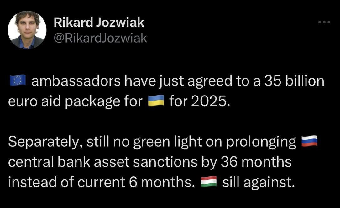EU ambassadors approve €35 billion loan for Ukraine despite Orban