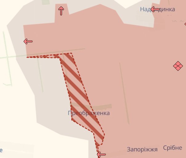 Enemy occupied Katerynivka, advanced near Nove, Preobrazhenka, and Sukhaya Balka