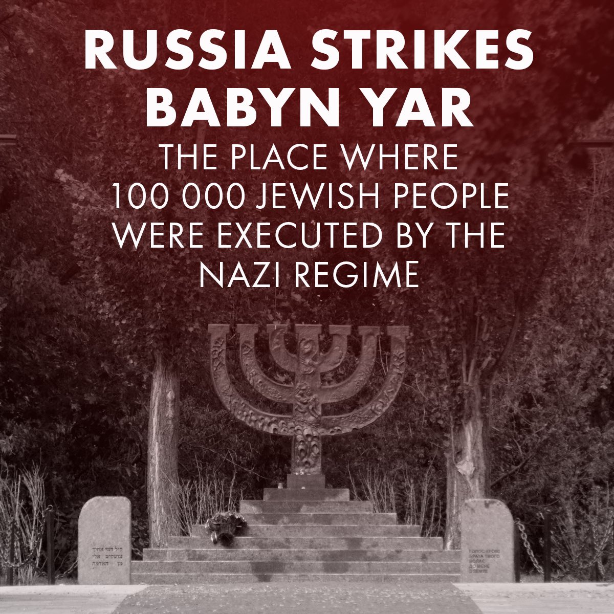 Russian missile strikes Babyn Yar in Kyiv (5 civilians killed)