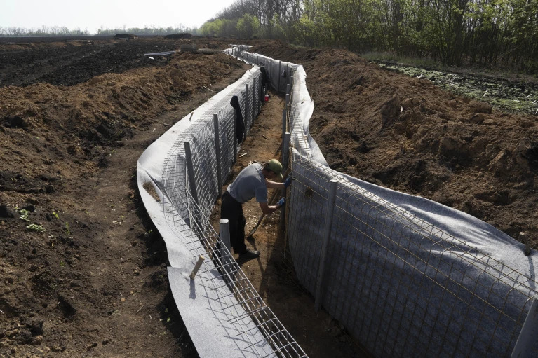 Information on defensive structures in Kharkiv region
