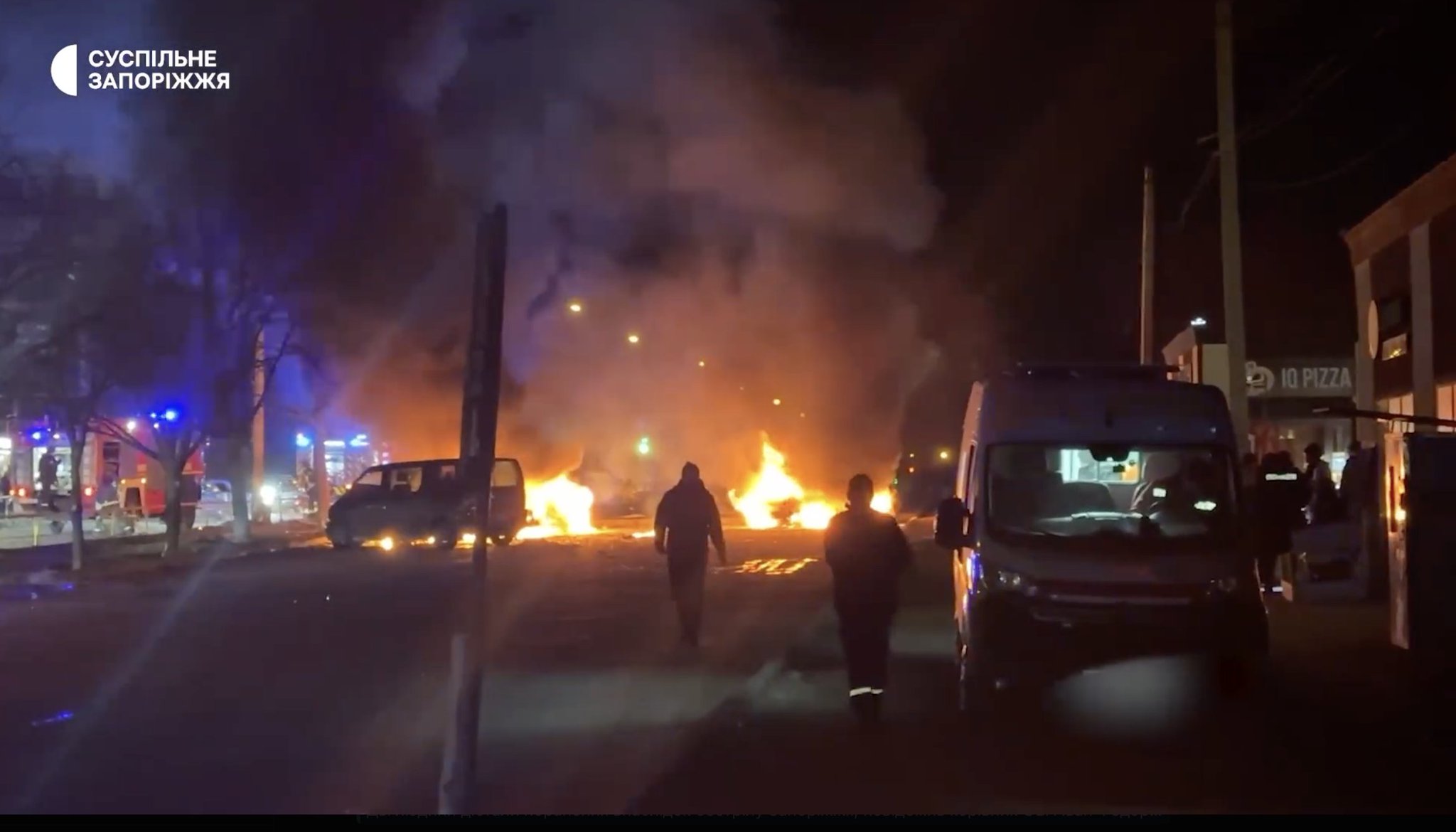 Russian troops shell Zaporizhzhia