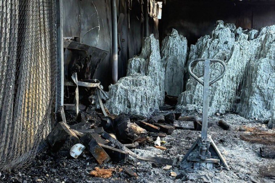 Russian attack destroys Lithuanian aid warehouse in Kyiv