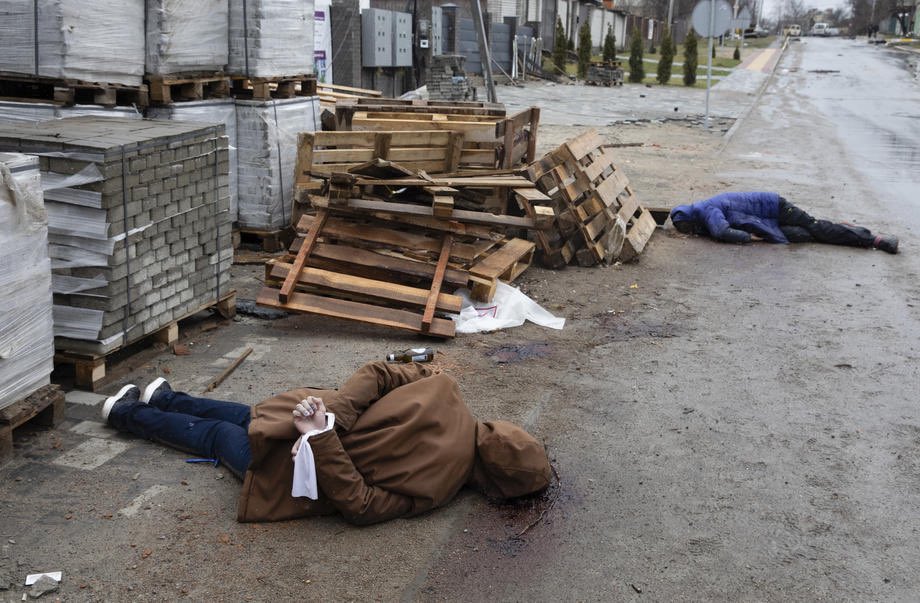 Bucha liberation and Russian war crimes