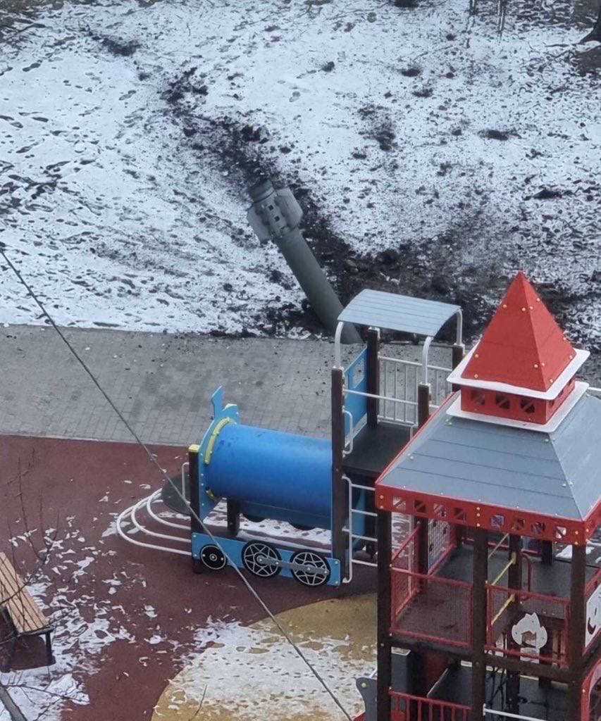 Ukraine children’s playground in Kharkiv amid suffering
