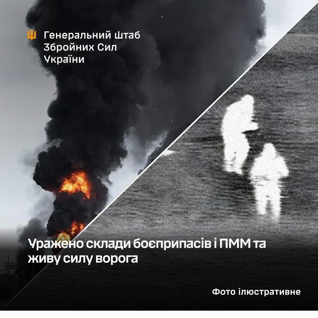 Ukrainian strikes hit Russian positions