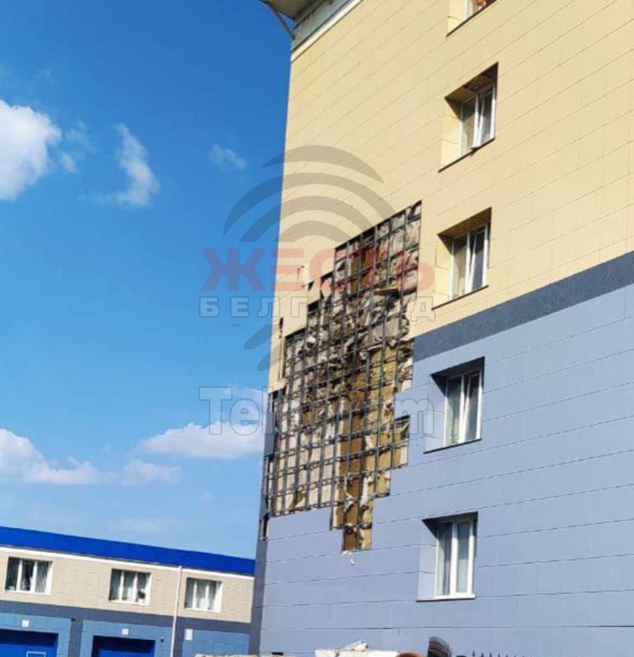 Drone crashes into Gazprom building in Belgorod, two injured