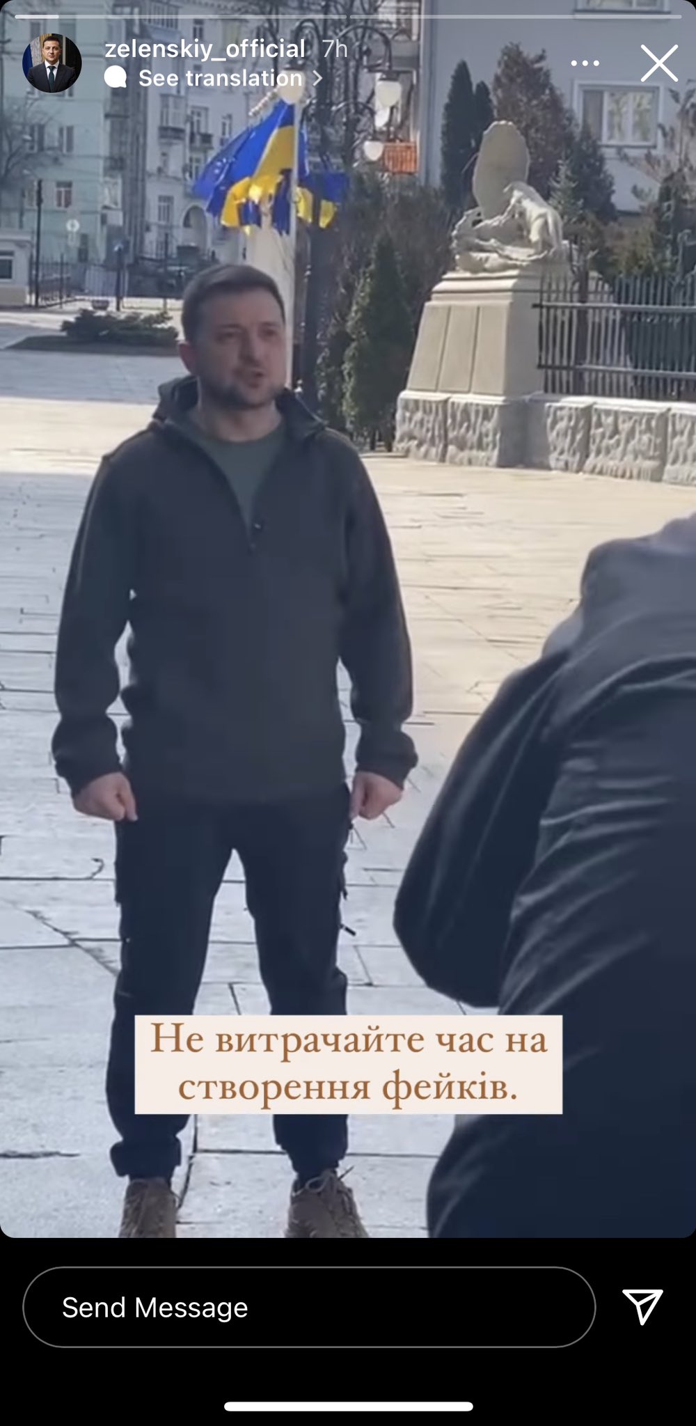 Zelensky films wartime address, debunks fakes, shows he hasn’t left Kyiv