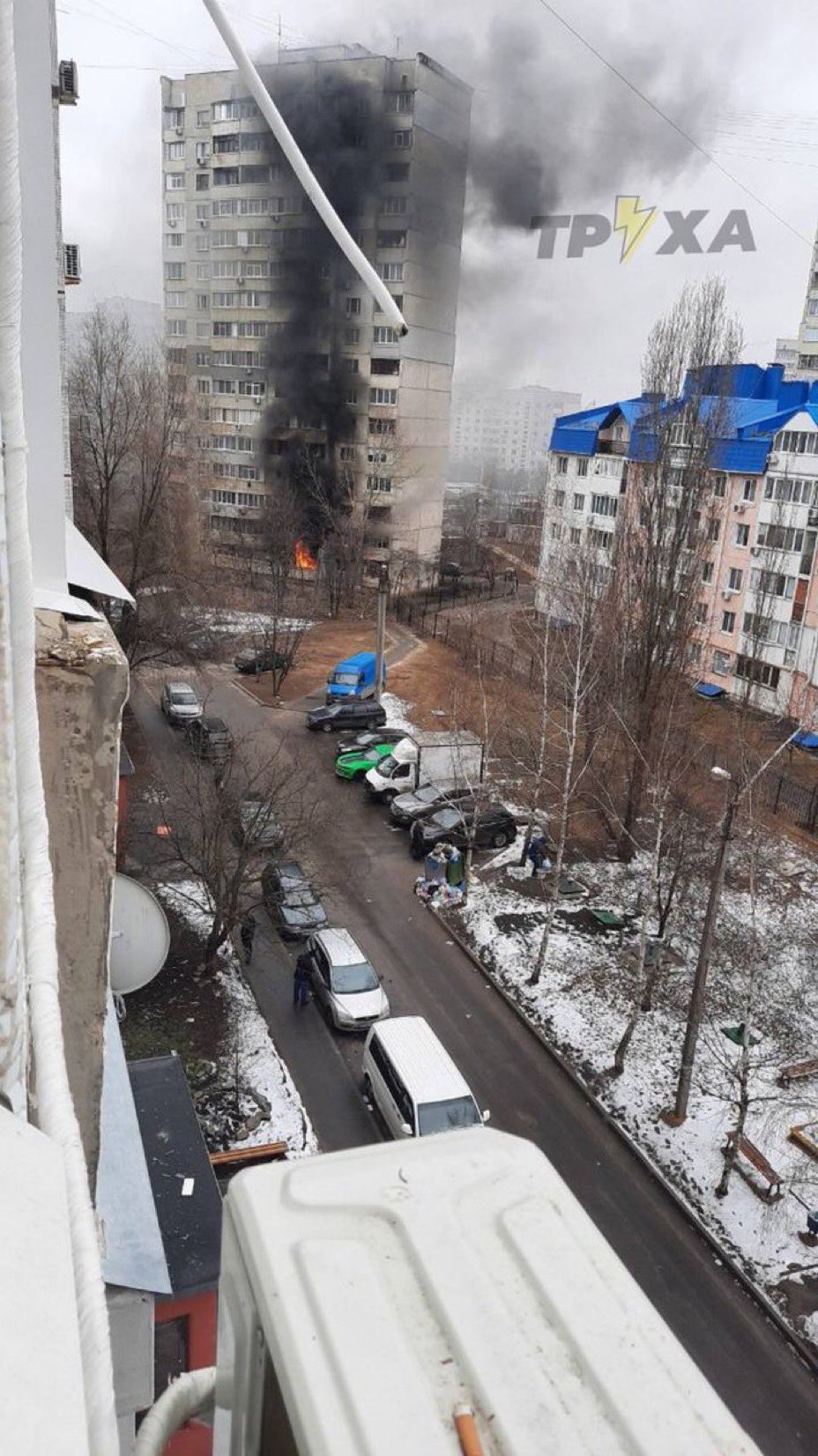Apartment fire in Kharkiv: many victims