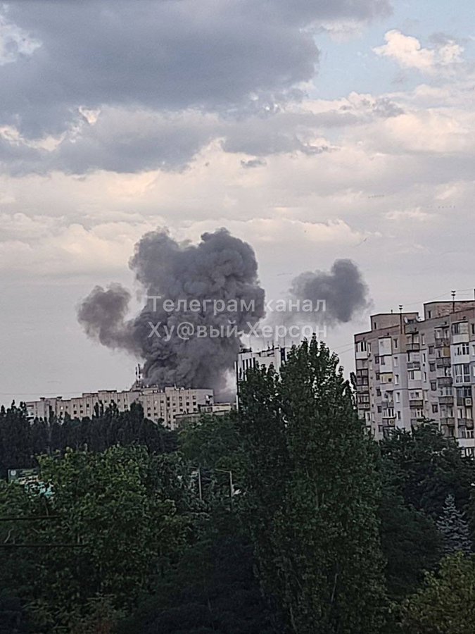 Explosion in Nova Kakhovka geolocated