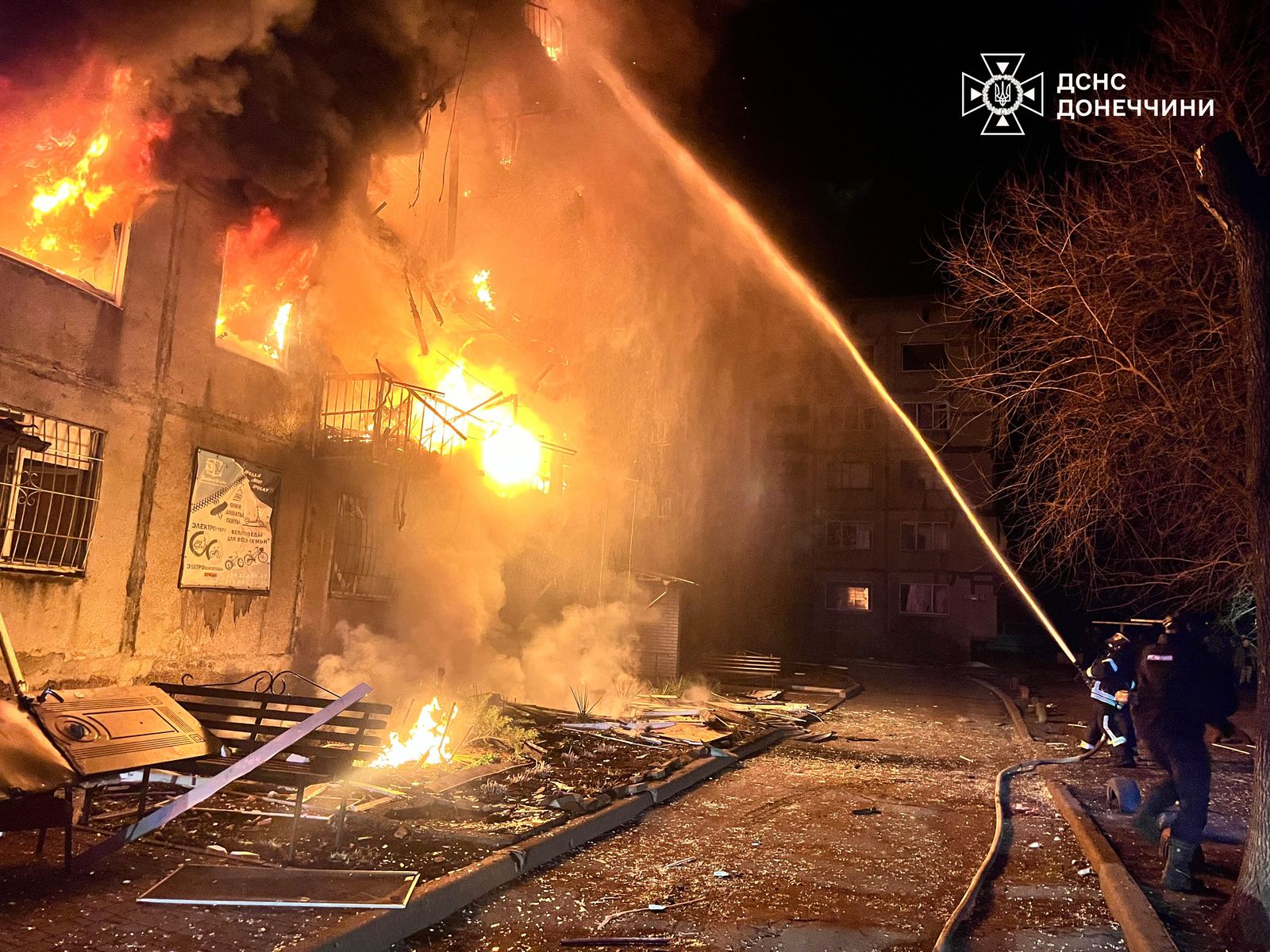 Russian missiles deliberately target rescuers in Dobropillya, Ukraine