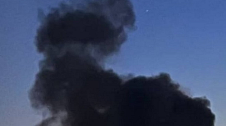 Russians Strike Industrial Site in Zaporizhzhia
