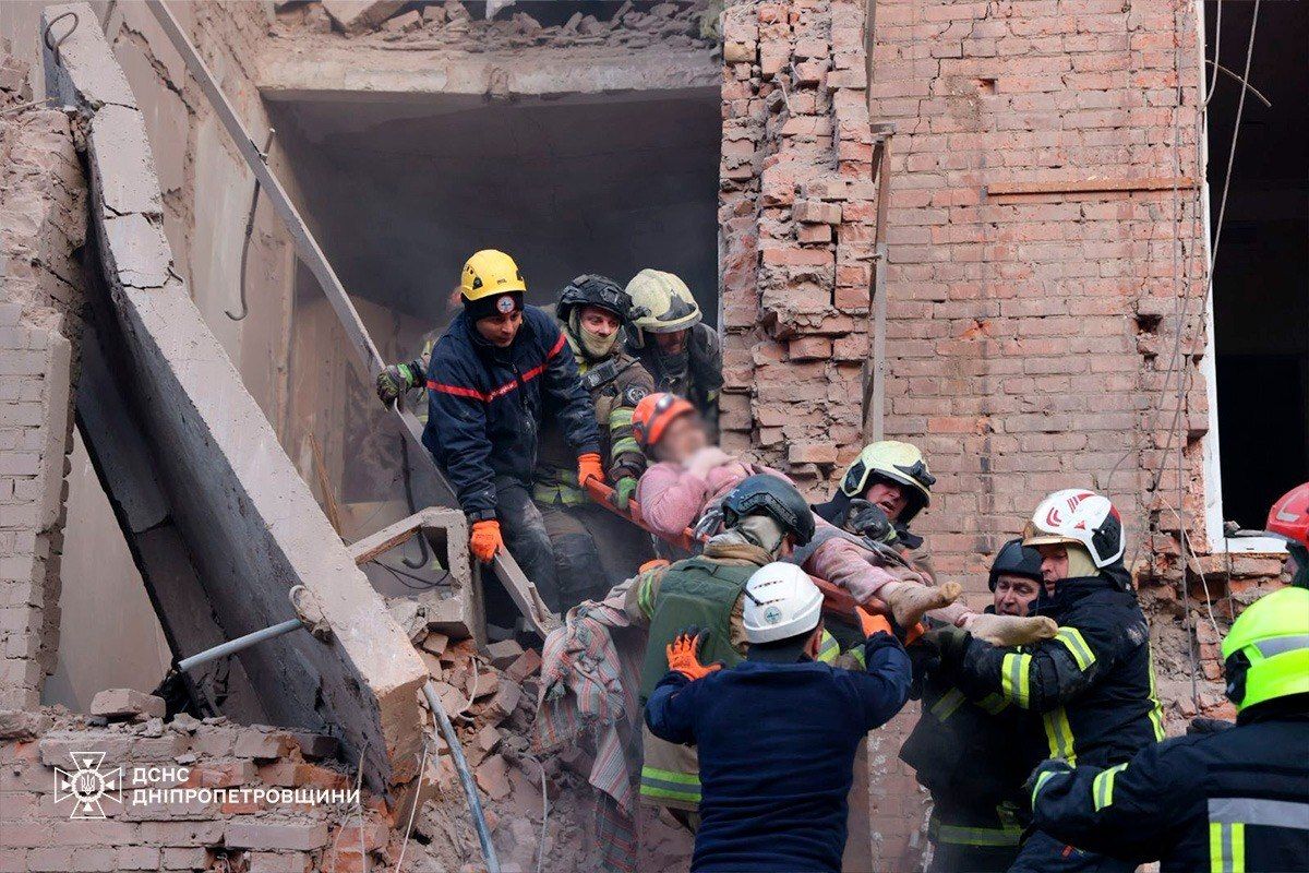 Russian Attack on Dnipro Kills Three, Injures 21