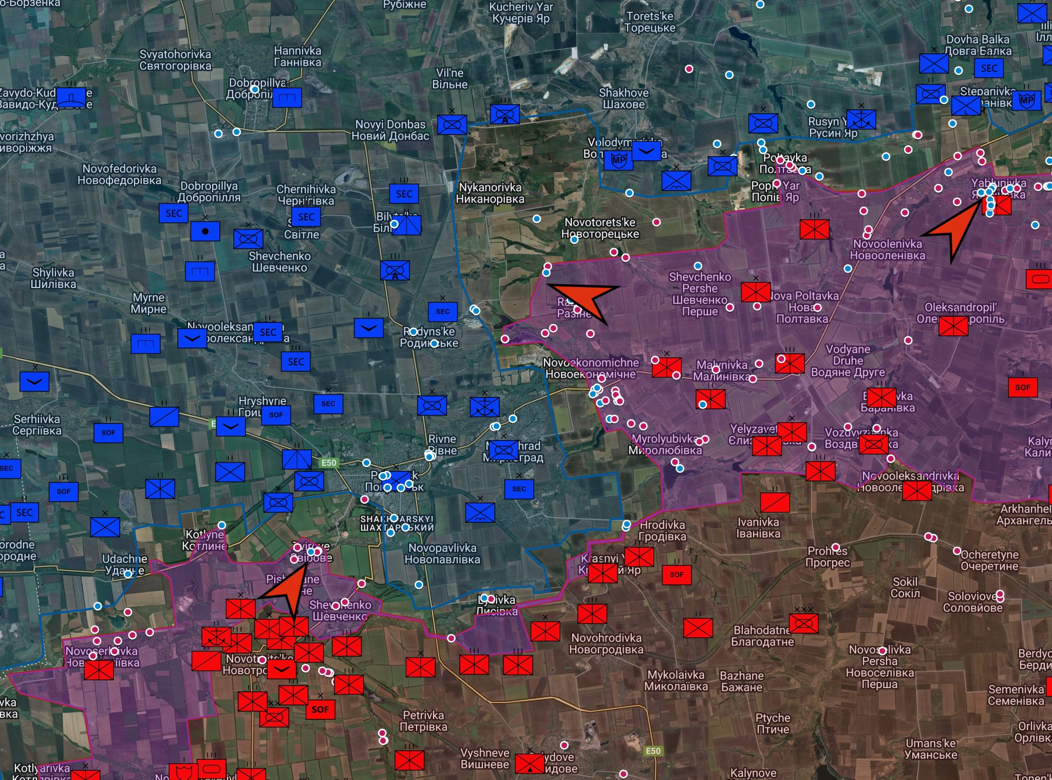 6 brigades for Pokrovsk Mirnograd: estimated 8000 men, deemed insufficient.