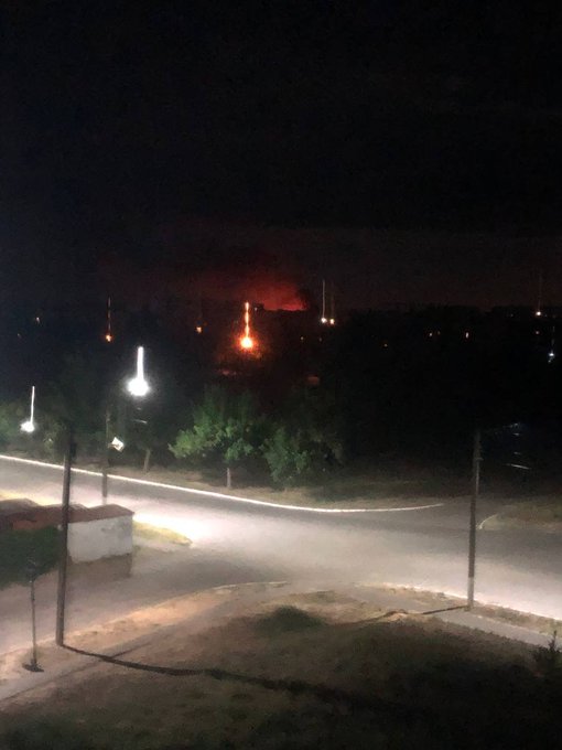 Explosions in Nova Kakhovka following previous ammunition depot strike