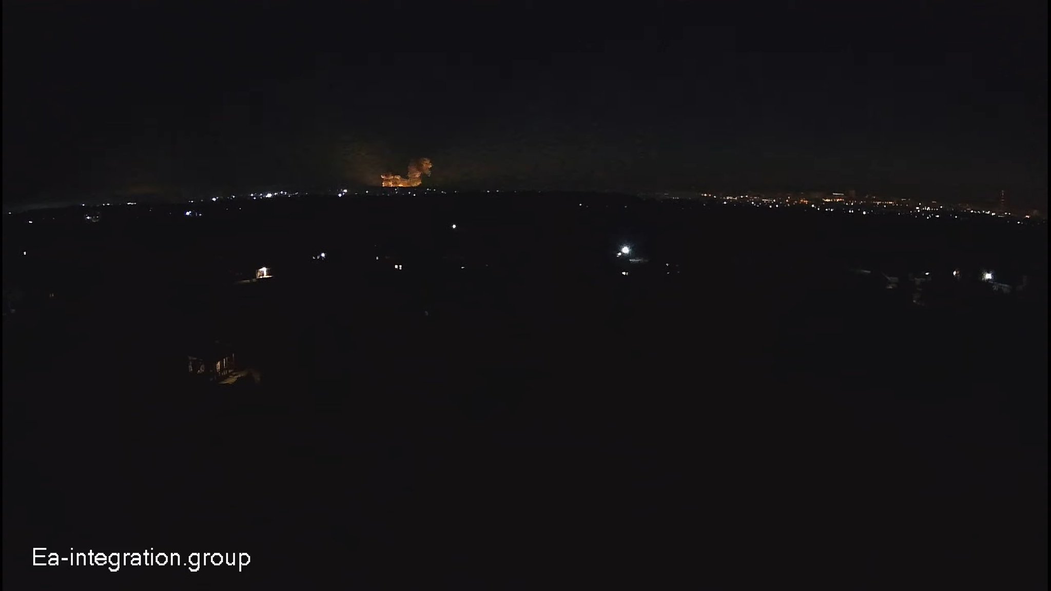 Massive explosions in Kharkiv, possible ammunition bursts observed.