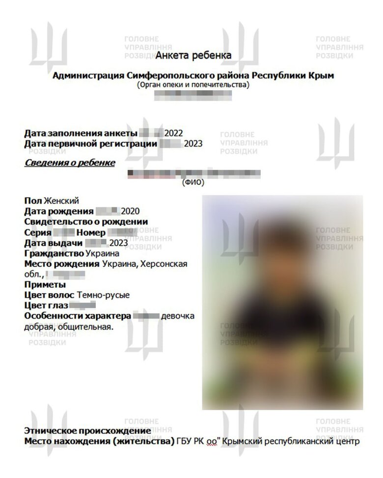 GUR Hacks Crimean Servers, Uncovers Thousands of Documents on Ukrainian Children Kidnappings