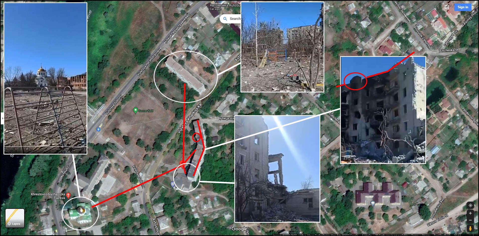 Dismantling: 80% of buildings destroyed in Izyum