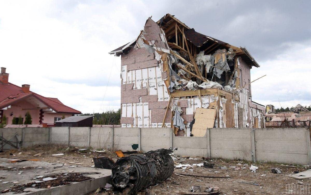 Buzova village near Kyiv devastated by destroyed Russian military equipment
