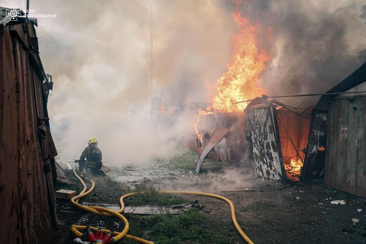 Russian strike on Poltava injures 22, including three children