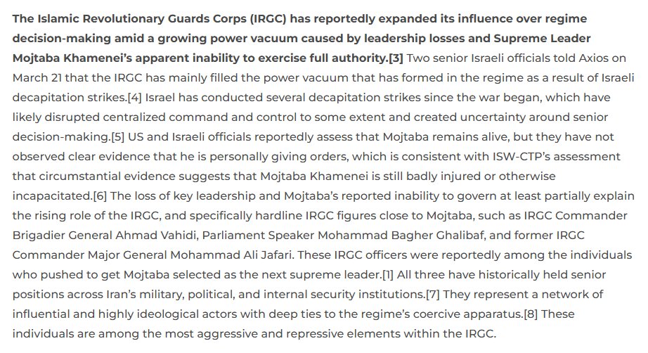 IRGC Hardliners Rise Amid Iran Leadership Vacuum