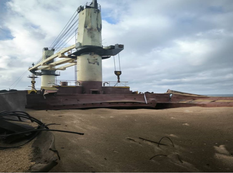 Russian attack on Ukrainian grain ship