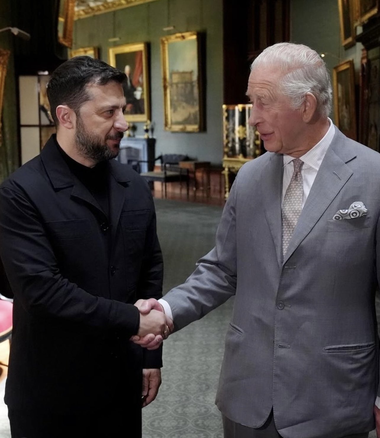 King receives President Zelensky