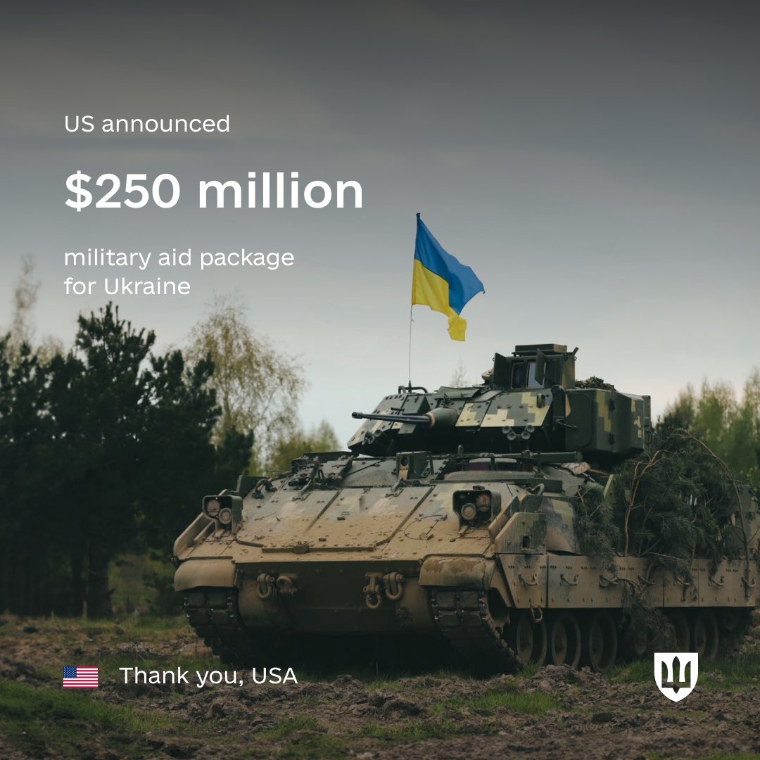 New U.S. Military Aid to Ukraine ($250M)