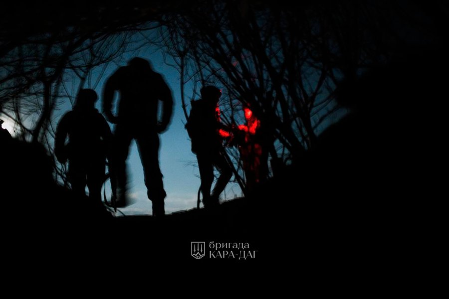 In the deep of night, artillerymen fulfill their duty
