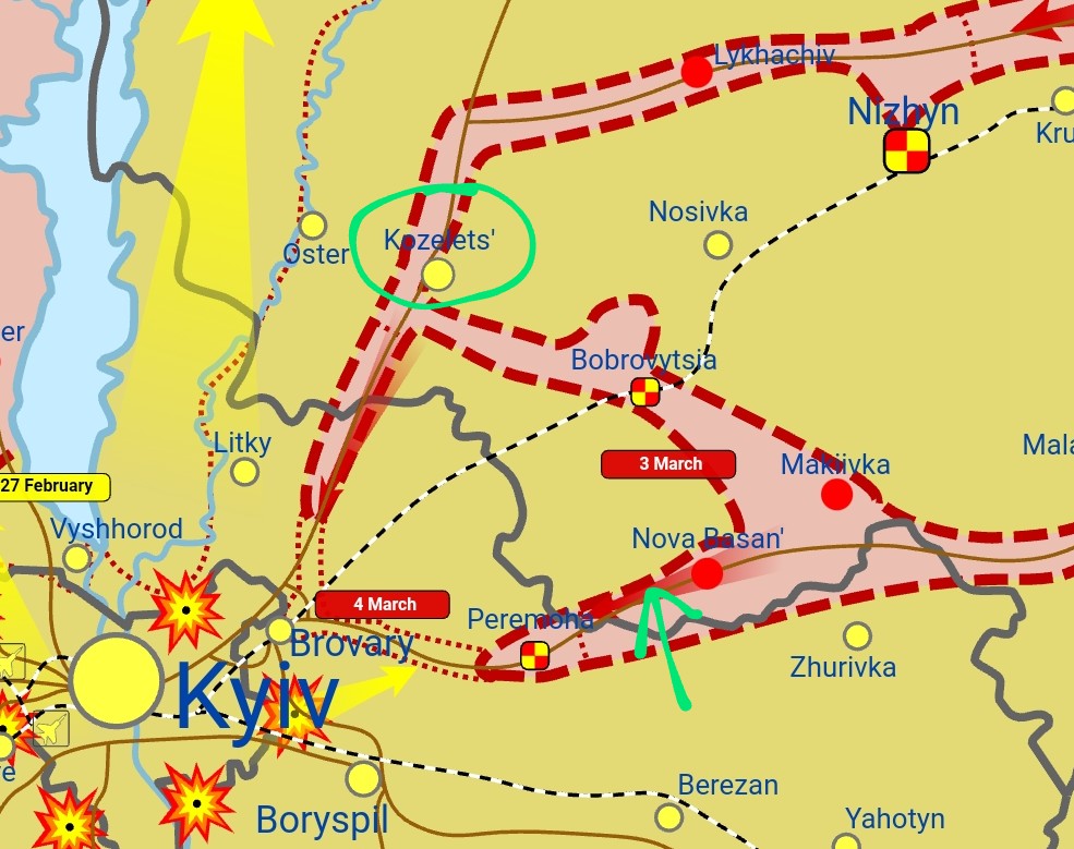 Ukrainian forces cut Russian supply routes