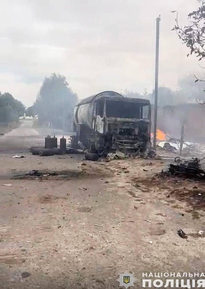Russian drone kills girl, 6, in Chernihiv gas tanker attack
