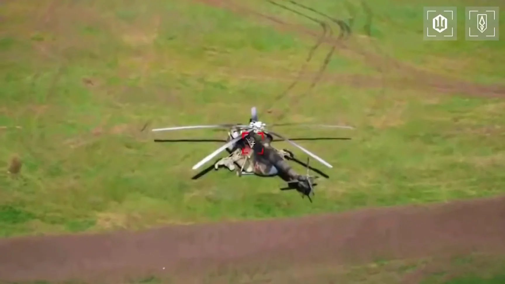 Ukrainian Drones Strike Two Russian Helicopters 150km Behind Front Line