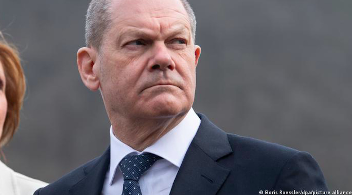 Scholz backed sending weapons to Ukraine