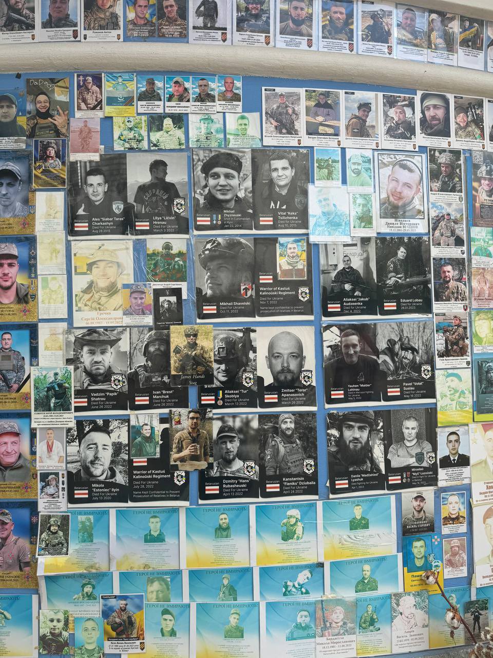 Sad faces of Belarusians in Kyiv