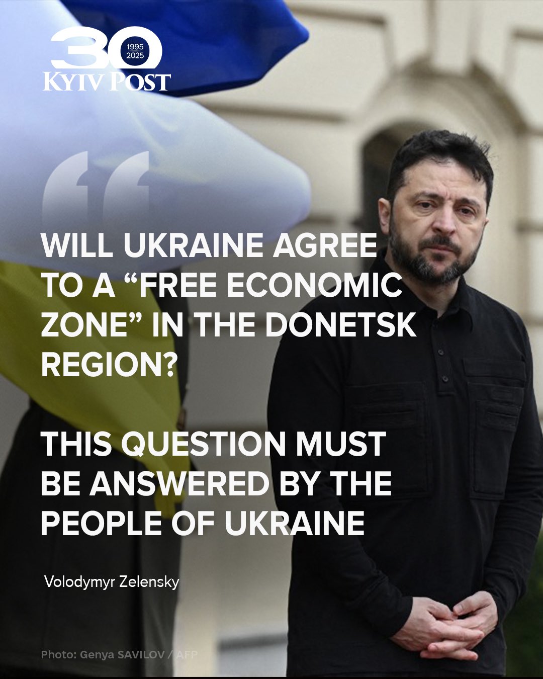 Zelensky: Ukrainians must decide on Donetsk free economic zone