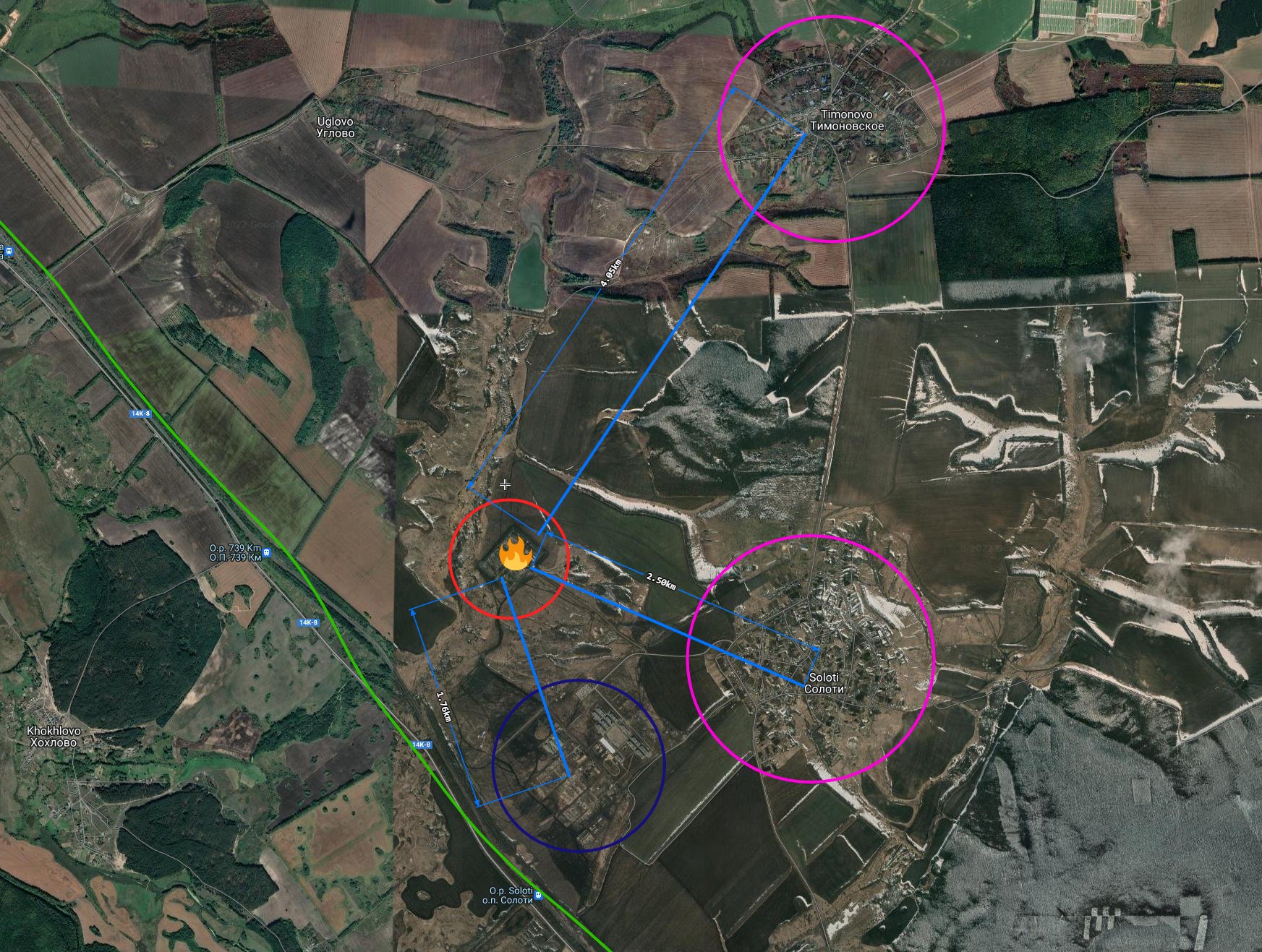 Evacuation of Soloti and Timonovo affects military base and railway
